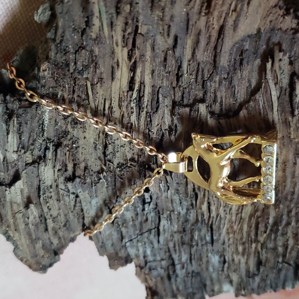 Saddle Stirrup Necklace. Horse Pony Equestrian Equine Horse Saddle Vaquero Rodeo - Picture 6 of 14